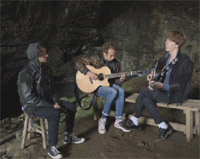 Mystery Jets Playing Live At 'The Devil's Arse'