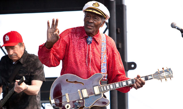 Chuck Berry performing live