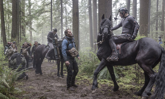 Dawn of The Planet of The Apes on set
