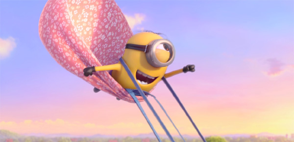 One of the Minions doing his best Superman Impression in Despicable Me 2