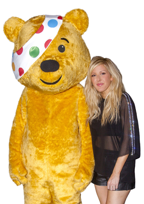 Ellie Goulding and Pudsey Bear