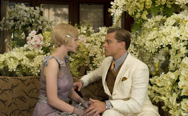 Carey Mulligan as Daisy Buchanan and Leonardo DiCaprio as Jay Gatsby in The Great Gatsby