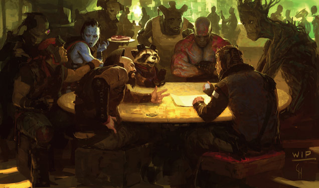 Guardians Of The Galaxy Table Concept Graphics