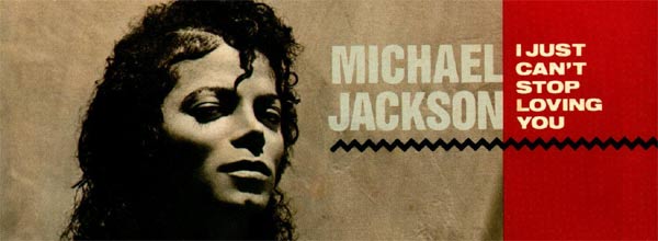 Michael Jackson I Just Can't Stop Loving You Single Cover