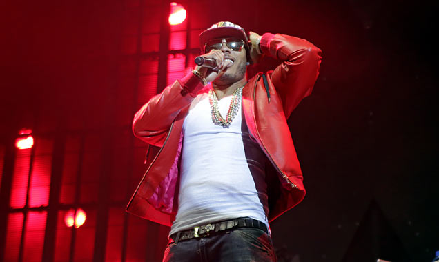 Nelly performing in Liverpool, 2013