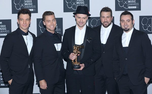 Justin Timberlake & NSYNC At The 2013 MTV Music Video Awards