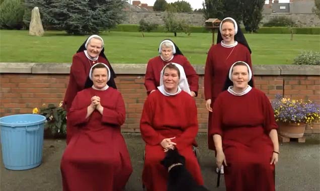 Nuns take part in the ALS Ice Bucket Challenge