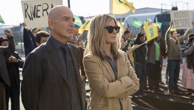 Billy Bob Thornton and Sandra Bullock in Our Brand Is Crisis