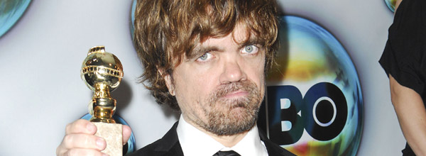 Peter Dinklage with his award