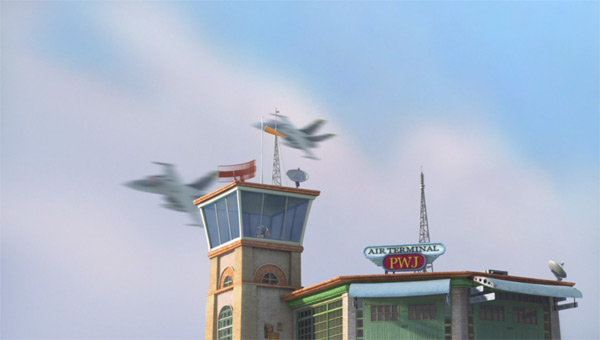 The air traffic control tower in Disney's Planes