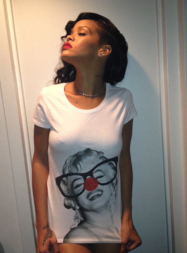 Rihanna Red Nose Day Nipple Ring