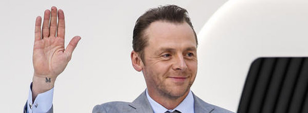 Simon Pegg at the Star Wars Premiere