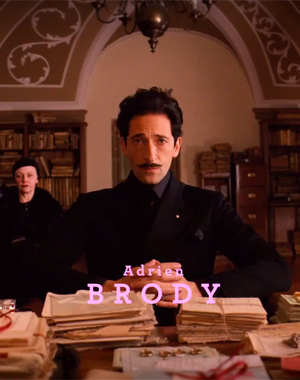 Adrian Brody in 'The Grand Budapest Hotel'