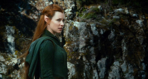 Evangeline Lilly as Tauriel in The Hobbit: The Desolation Of Smaug