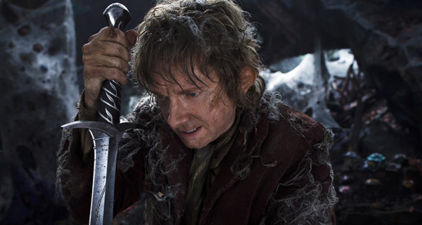 Martin Freeman as the Hobbit Bilbo Baggins in The Hobbit: The Desolation Of Smaug