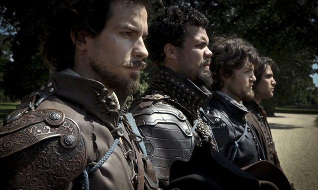 Aramis, Porthos, Athos and D'Artagnon