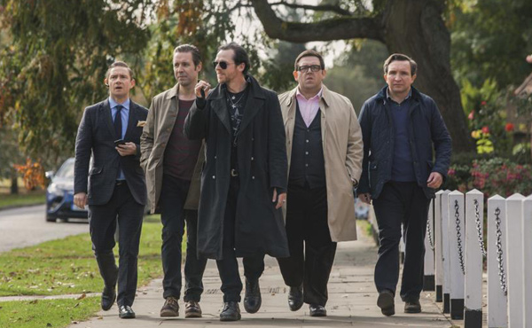 Martin Freeman, Paddy Considine, Simon Pegg, Nick Frost & Eddie Marsan in The World's End