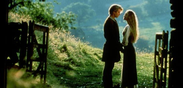 Cary Elwes as Westley and Robin Wright as Princess Buttercup