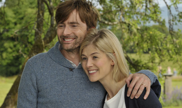 David Tennant [L] and Rosamund Pike [R] in 'What We Did On Our Holiday'