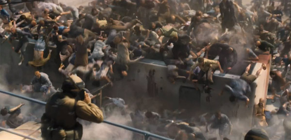The army attempts to fight back in World War Z