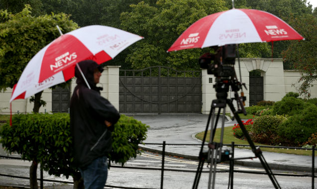 BBC reporters Cliff Richard home