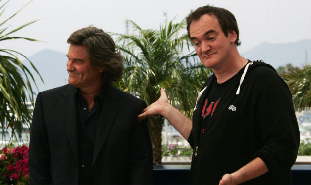 Kurt Russell and Quentin Tarantino