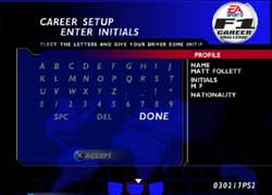 PS2 - WF1 Career Challenge Screen Shots 