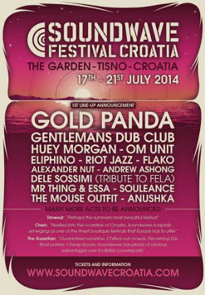 Soundwave Festival Croatia's First Line-up Announcement For July 2014