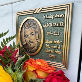 Aaron Carter honoured with portrait at Forest Lawn cemetery nearly a year after his death