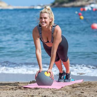 Ashley Roberts gets in shape at boot camp 