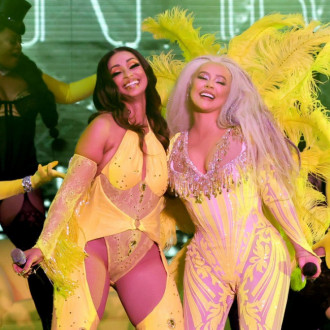 Christina Aguilera brings out Mya for Lady Marmalade reunion at LA Pride