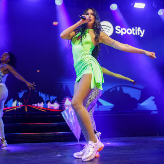 Dua Lipa performs at Spotify Beach on Cannes Lions Day 2