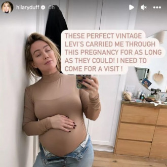 Pregnant Hilary Duff can no longer fit into her jeans: 'They carried me for as long as they could!'