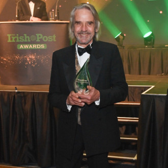 Jeremy Irons wins Outstanding Contribution gong at Irish Post Awards