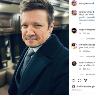 'Nervous today!' Jeremy Renner returns to acting a year after near-fatal snowplough accident