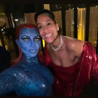 Kim Kardashian dressed as Mystique without realising Tracee Ellis Ross' party wasn't Halloween themed