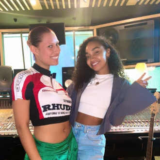 Little Mix's Leigh-Anne Pinnock hits the studio with RAYE