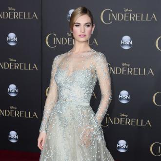 Lily James' pricey Cinderella shoes 