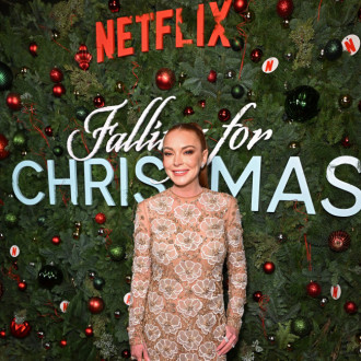 Lindsay Lohan did her own stunts on Falling For Christmas