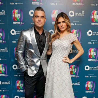 'I'm very grateful right now!' Robbie Williams and Ayda Field renew wedding vows