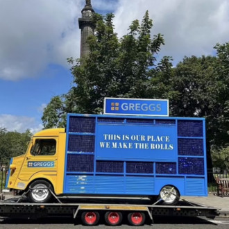 ></center></p><p>Taylor Swift hired Greggs to provide the catering for the first UK gig of her 'Eras' tour.</p><p>The 34-year-old pop superstar performed at Murrayfield Stadium in Edinburgh, Scotland, on Friday (07.06.24) and ordered in hundreds of sausage rolls, steak bakes and sweet items from the nation's most popular bakery chain for herself and the crew.</p><p>A stadium insider told The Sun newspaper's Bizarre column: “I couldn’t believe it when I saw the Greggs van rolling up to feed Taylor and her crew. You’d expect a billionaire to be ordering champagne and caviar but the fact she’s got sausage rolls and steak bakes is amazing, she’s gone right up in my estimation.</p><p>“Who doesn’t love a Greggs sausage roll?”</p><p>The van was painted in the company's signature navy blue colour with an orange squared logo but was emblazoned with satirical bakery themed takes on her lyrics such as 'this is our place, we make the rolls' and Flake It Off' on the rear.</p><p>Before it arrived at the stadium to feed the crew, the van did the rounds of the Scottish city and gave fans the chance to purchase a baked good from the one-of-a-kind van.</p><p>One visitor leaving Edinburgh Castle said: “I had to do a double take there.</p><p>“You don’t expect to see that in the middle of the street.”</p><p>Another said: “Made my day, my two favourite things this weekend, Greggs and Taylor Swift - see you Saturday in Edinburgh Swifties, with a sausage roll in my hand.