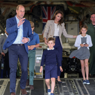 Prince and Princess of Wales make surprise visit to air show with their children